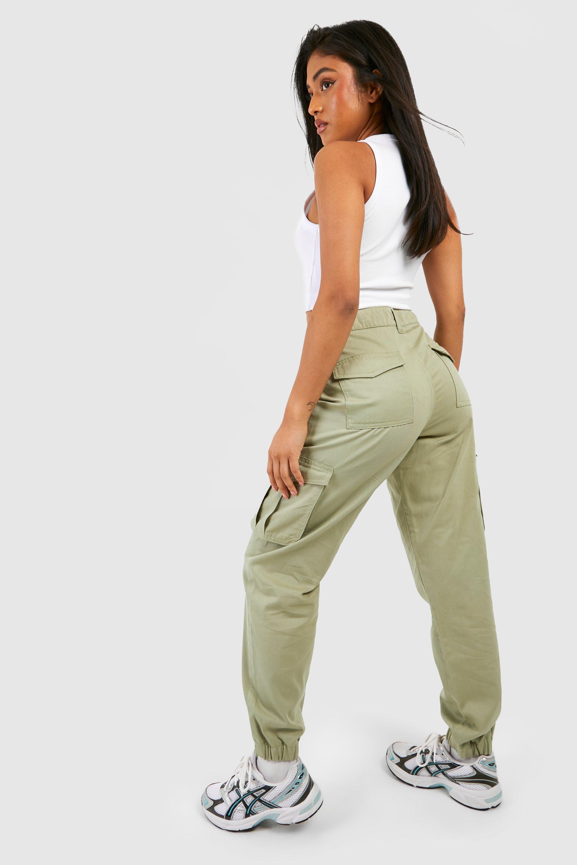 Women's twill cargo discount joggers